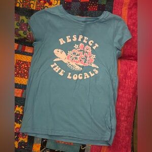 GAP Kids XXL 'Respect the Locals' blue Turtle Tee.